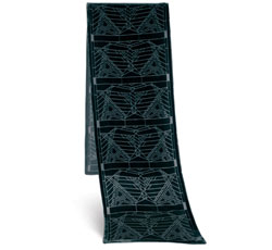 Butterfly Velvet Burnout Scarf