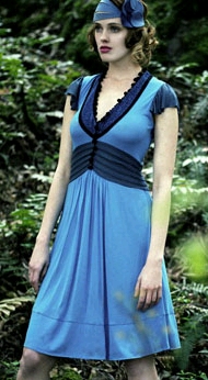 Blue Jersey Dress