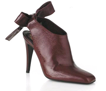 Plum Patent leather bootie